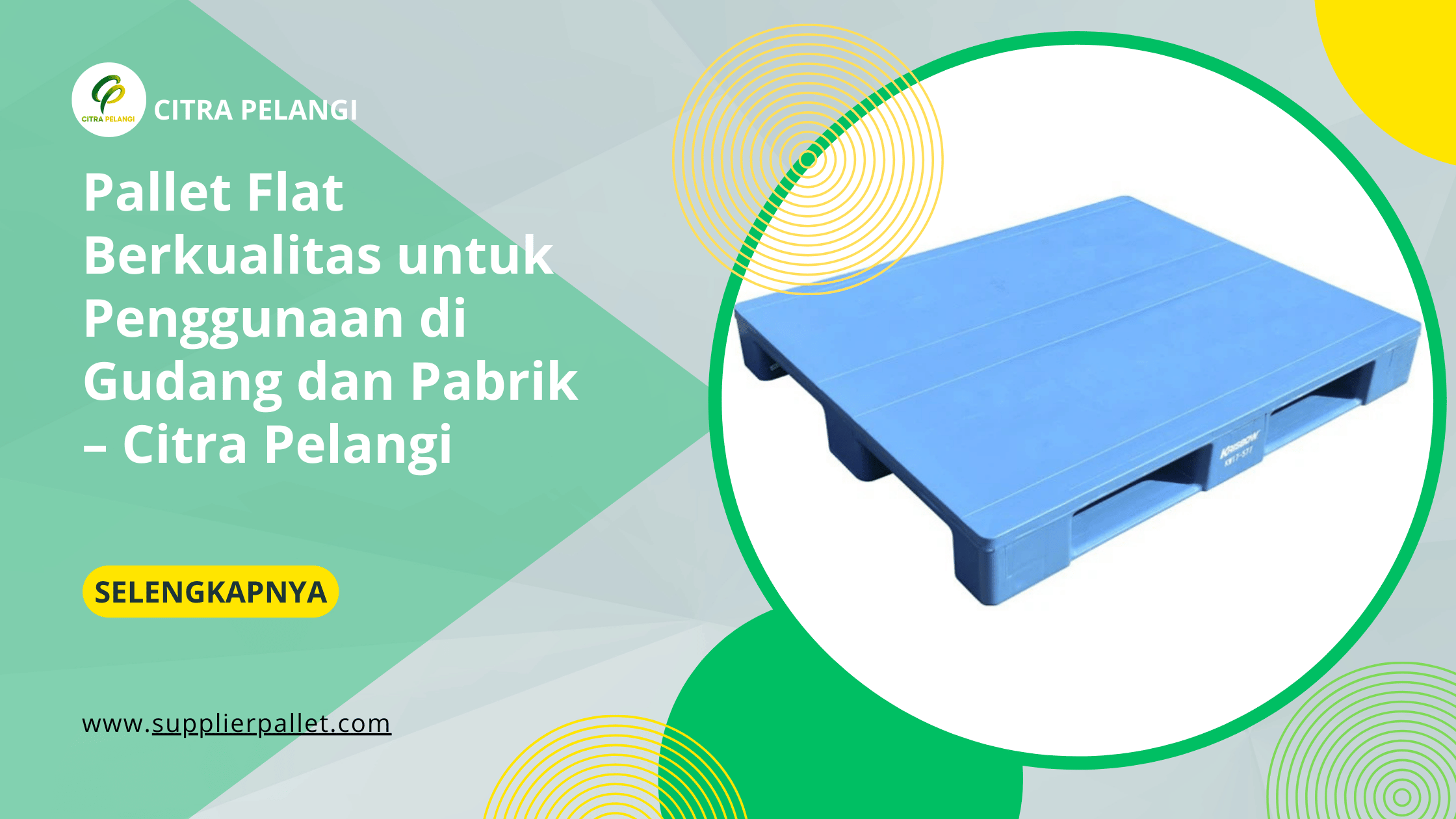 Pallet Flat Berkualitas untuk Penggunaan di Gudang dan Pabrik – Citra Pelangi